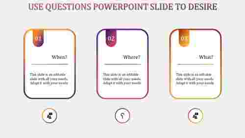 questions powerpoint slide